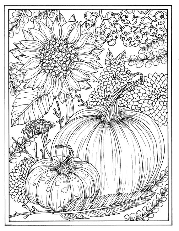 Fall Adult Coloring Pages - Mom. Wife. Busy Life.