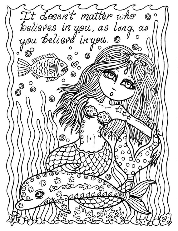 Telechargement Instantane Sirene Citation Fantasy Art Livre Etsy