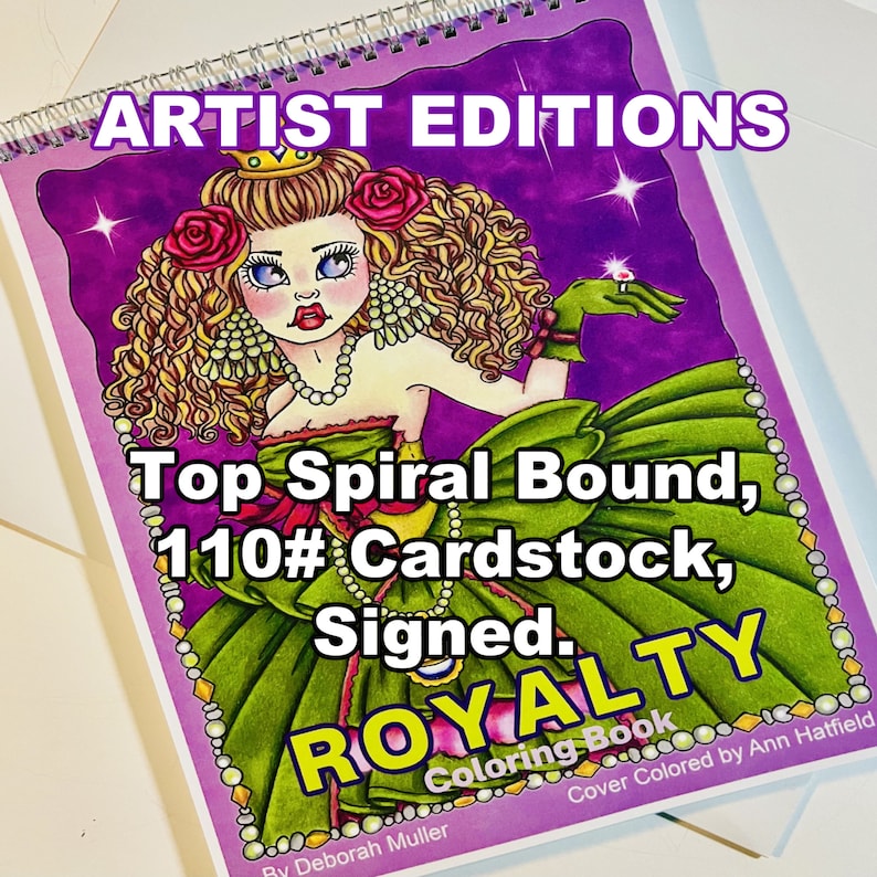 ARTIST EDITION of ROYALTY 110 Cardstock, Top Spiral Bound, Signed and sent in a sturdy mailer. image 1