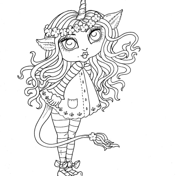 unicorn girls digital download file pdf fun fantasy girls to etsy norway