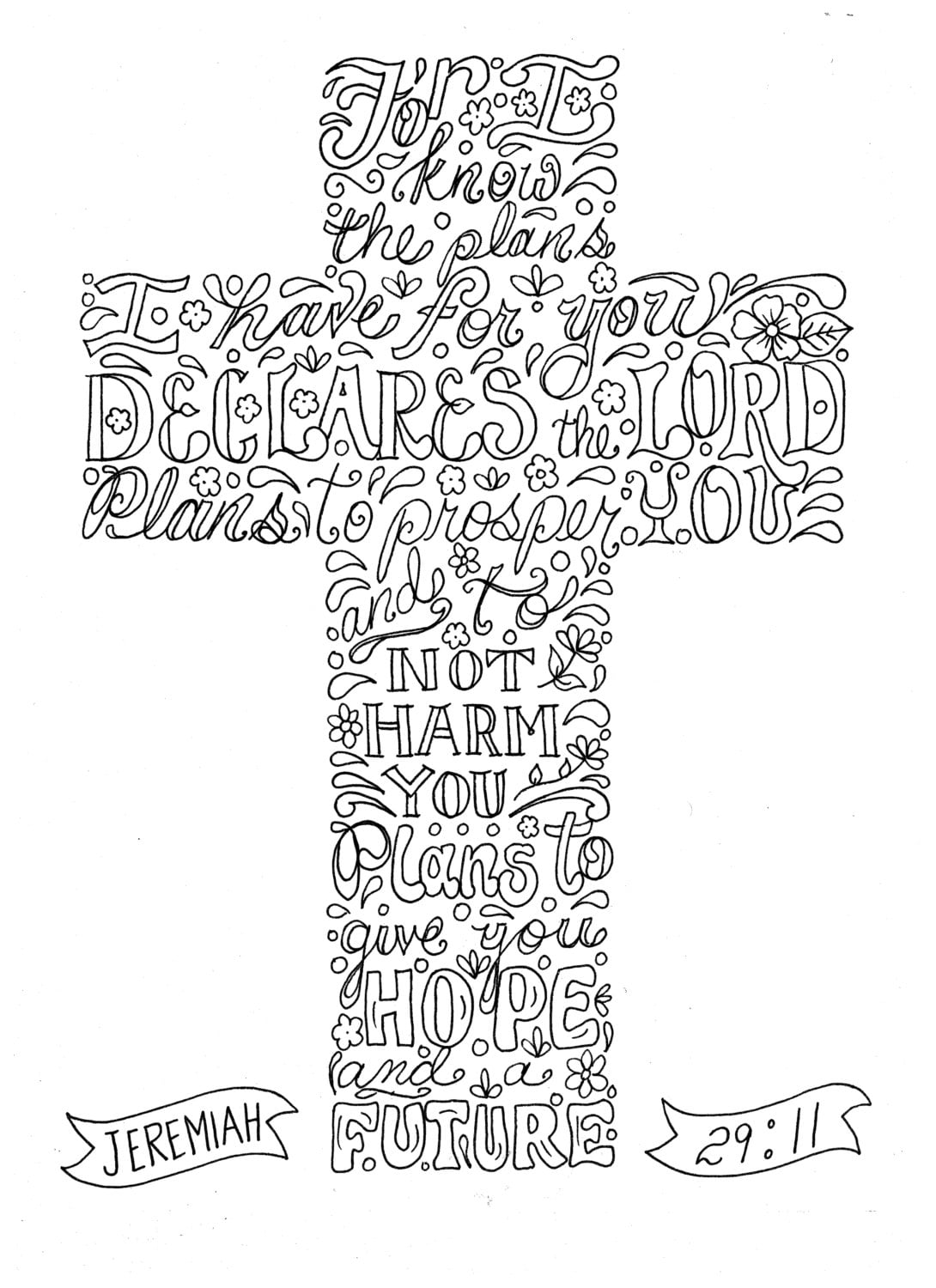 Cross Coloring Pages For Adults - Il Fullxfull.1045774765 Btev 