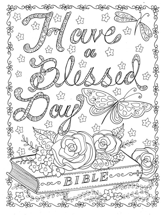 Color The Words Of Christ (A Christian Coloring Book): Christian