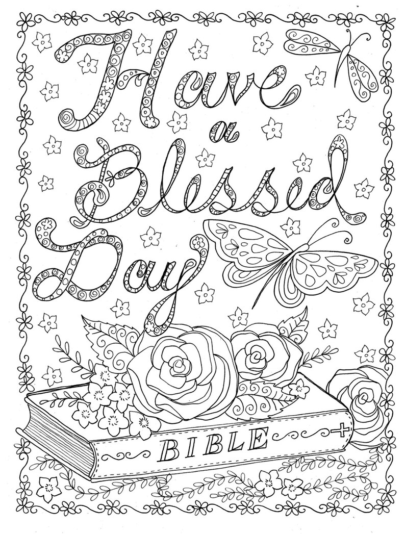Instant Download Kleurplaat Aan Kleur Christelijke Etsy