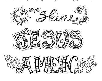 Plantillas de registro bíblico Clip Art Christian 5 páginas crean bellas escrituras de estudio bíblico de arte