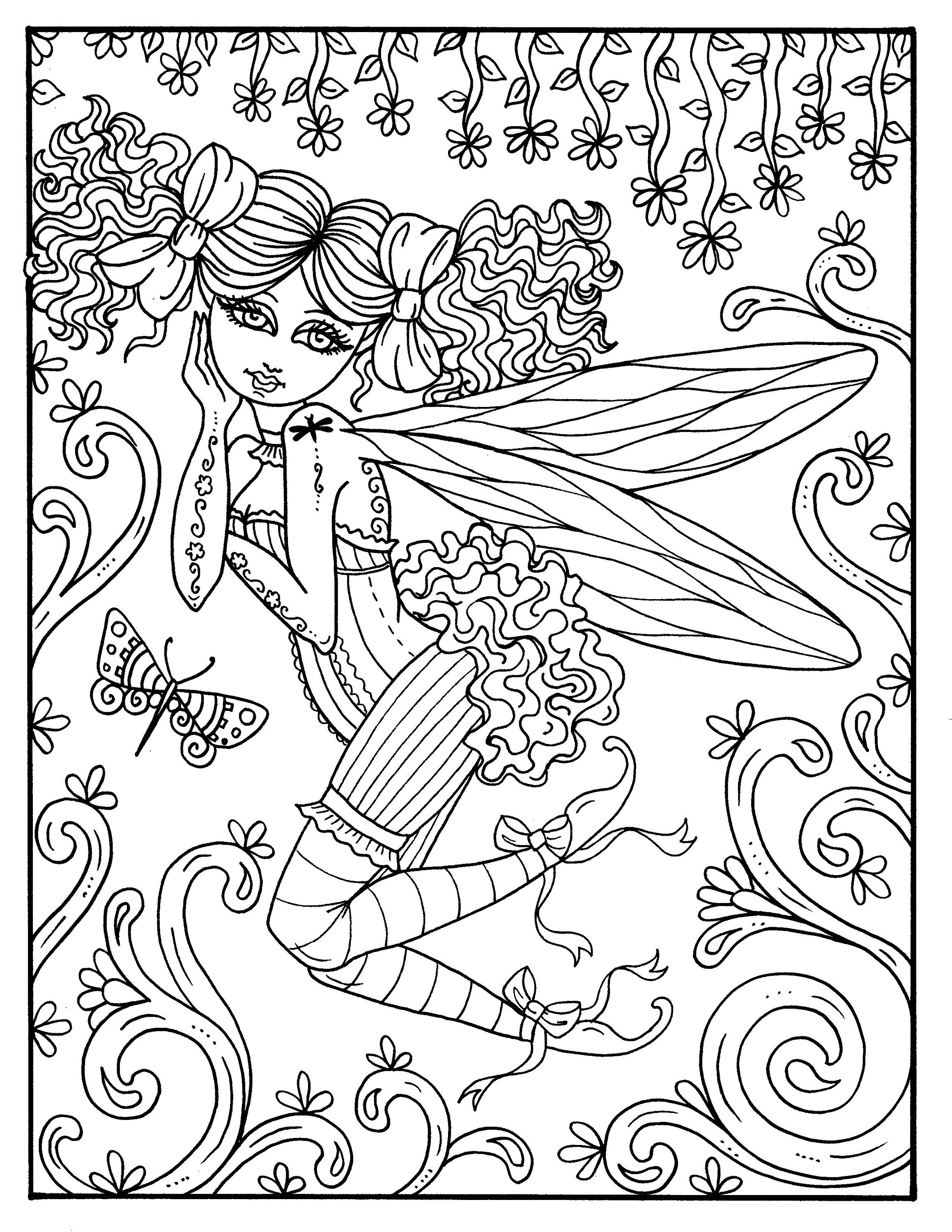 Steampunk Fairyland Digital Book Over 35 Pages Coloring Etsy UK
