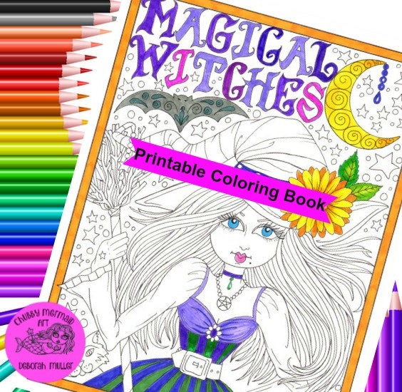 Magical Witches Instant Download PDF Files Witchy Fun for All - Etsy