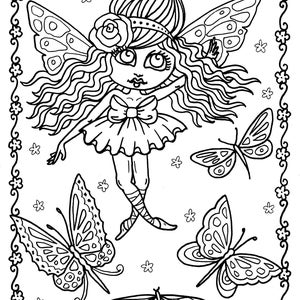 Digital Download Coloring Book, Adult Color Books, Ballet, Tutus, Dance, Costumes, Digi Stamp ...