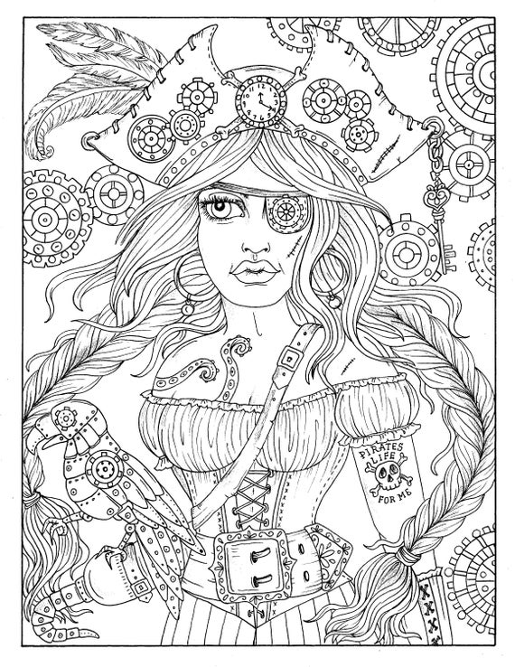 coloring book pages for pirates