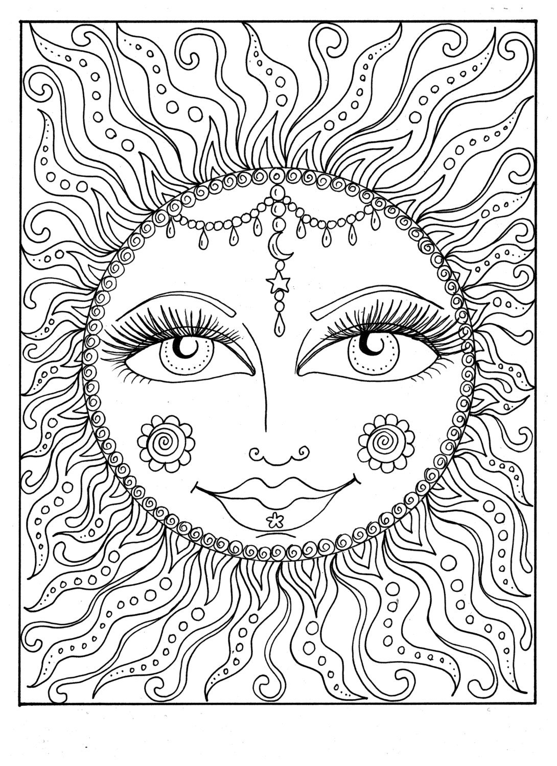 85 Coloring Pages Sun Best