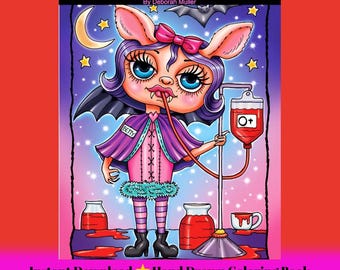 TINY TERRORS pdf Coloring Book. Whimsical, creepy, funny little terrors. Hand-drawn art.  No AI