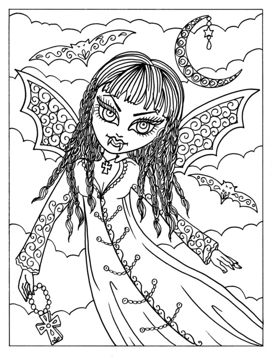 Draculaura Coloring Pages Face