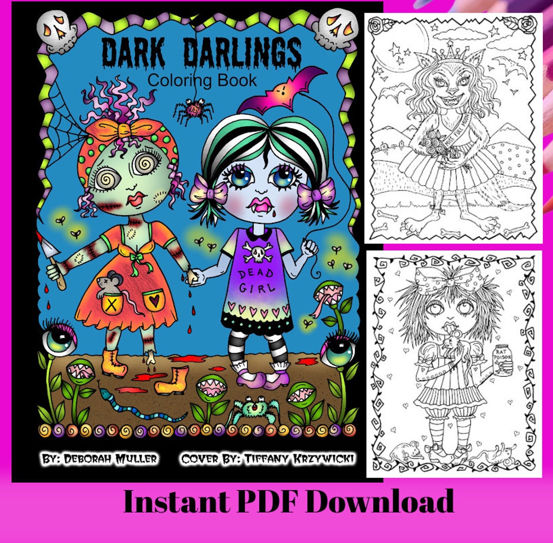 Digital Book Dark Darlings Creepy Cute Girls and Monsters, Adult ...