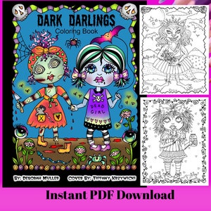 Digital Book Dark Darlings Creepy Cute Girls and Monsters - Etsy