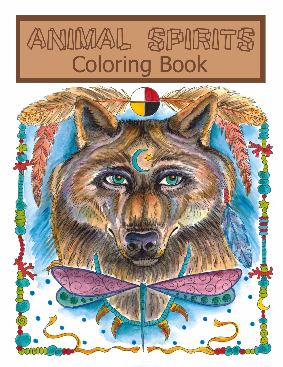 Download Animal Spirits Coloring Book For You To Color And Be The Etsy