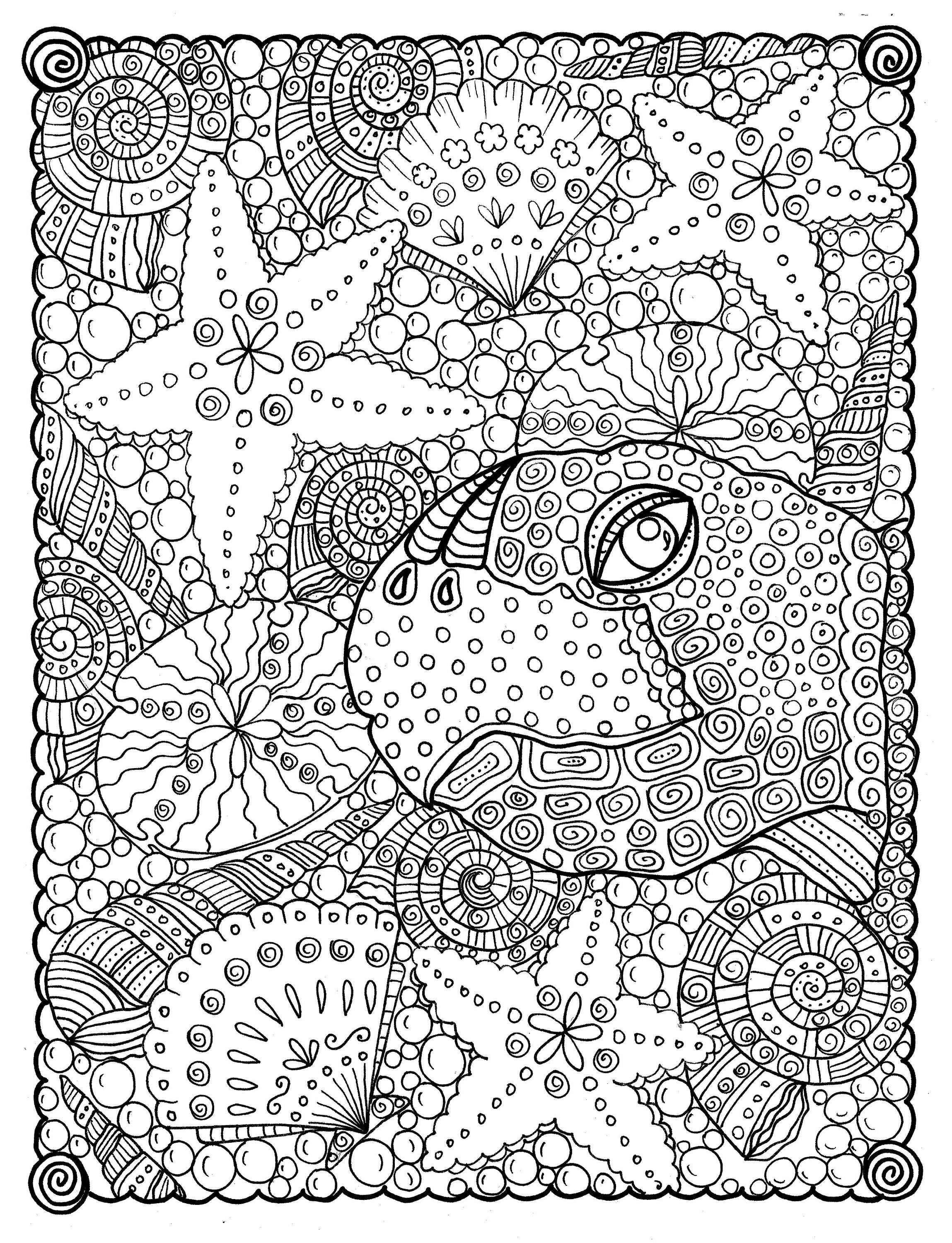 Coloriage Tortue De Mer A Imprimer