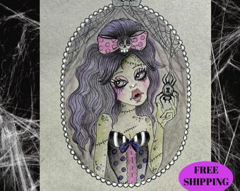 ORIGINAL WATERCOLOR art. Fantasy art, Gothic Halloween