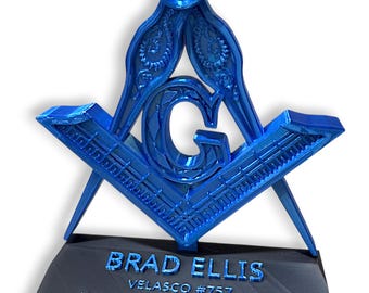 Placa de escritorio conmemorativa masónica