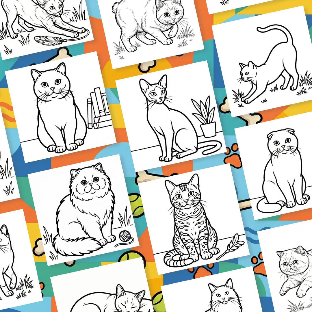 cat-breeds-coloring-book-printable-cute-cats-coloring-pages-bold