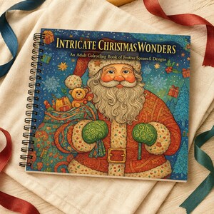 Intricate Christmas Wonders | Adult Christmas Coloring Book | Festive Designs | Elegant Holiday Art Therapy Gift | Relaxing Pastime