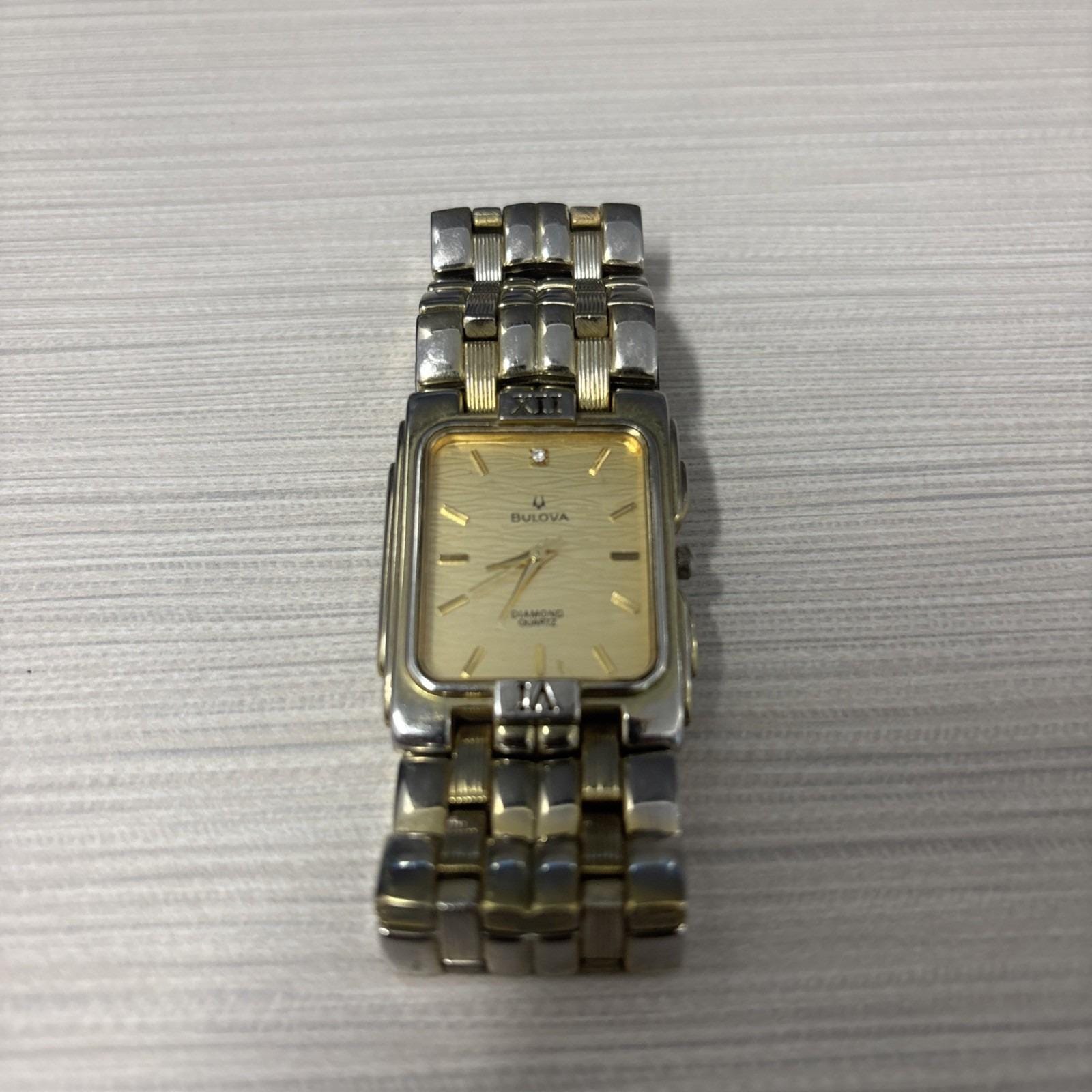 Bulova diamond quartz watch Bulova Surveyor Womens Diamond Watch with Blue Dial and  main image 3
