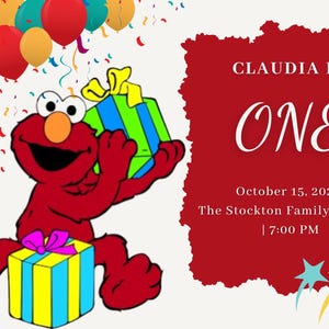 Editable Elmo Birthday Template