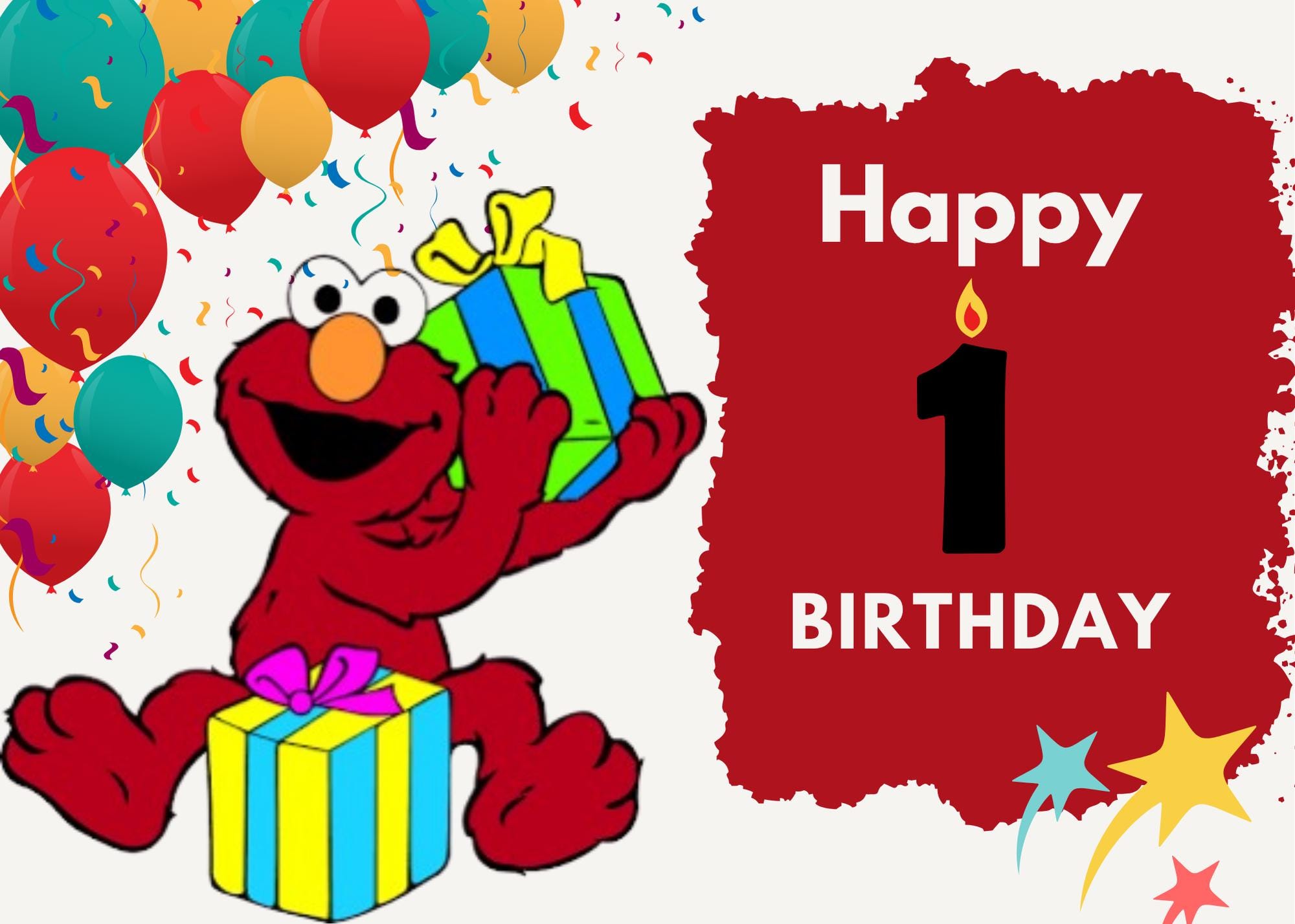 Feliz cumpleaños elmo - Etsy México, image size:2000x1428