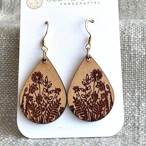 Teardrop Garden Boho Earrings
