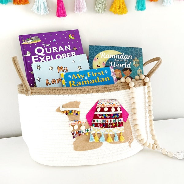 Expédition rapide ! | Ramadan / Eid Basket (vide) Activity Panier chameau, coin prière, décoration d'enfants musulmans, art islamique, voyage, kabaah arabe