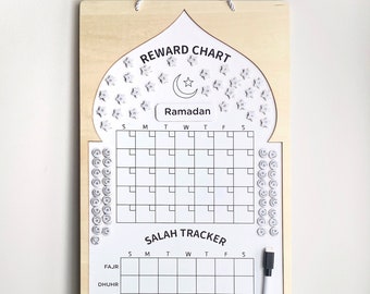 NEW! Magnetic Salat Tracker & Good Deed Reward Chart | Quran Salat Mosque Masjid Homeschool Montessori Muslim Islamic Studies Homeschool