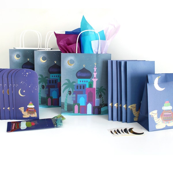 The Ultimate 26 Piece Eid / Ramadan Gifting Bundle | Mosque scape, Islamic art, muslim kids, activity, eid, masjid, arabic, wall hanging