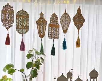 Eid Light-up Wooden Mosque-Scape DIY Very light imperfections! Discounted (can be repaired) Decorative Puzzle kit LED lights, summer craft