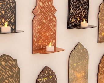 PREORDER 8 Virtues of Jannah Arabic Calligraphy Illuminating Art Installation | Islamic Wall Decor, Islamic Art Muslim Home Paradise mosque