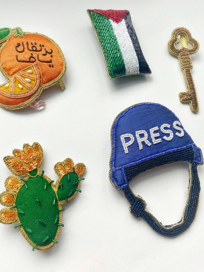 Ornamental Decor Palestine Resistance Heirloom Garland | Handmade embellished Eid & Ramadan Al Aqsa Gaza AlQuds Mosque Islam Keffiyeh Arabic