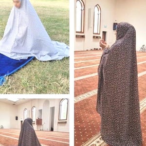 One-Piece Full Length Light Daily At-Home Prayer Hijab/Jilbab | Salah women coverage modest muslim Islamic pillars Ramadan Eid Umrah Hajj
