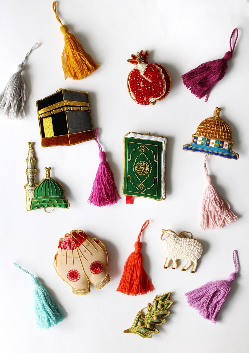 colorful ornaments and tassels for Ramadan
