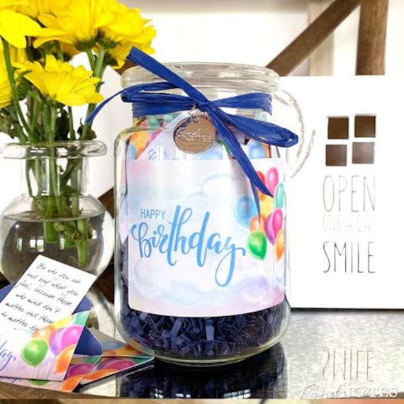 Happy Birthday Jar of Notes – Best Birthday Gift