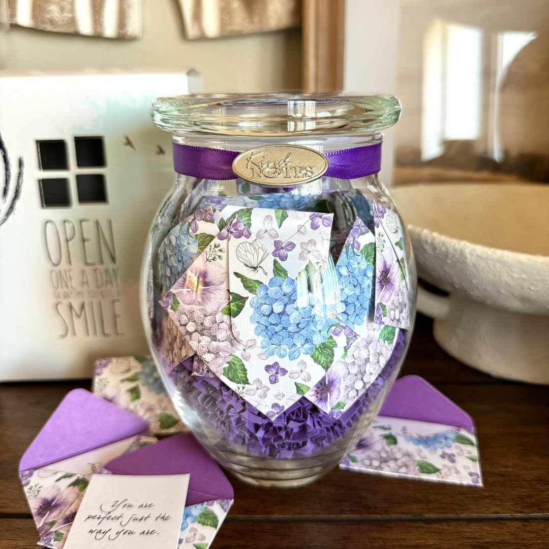 Purple Hydrangeas Jar of Notes – Unique and Thoughtful Gift - Etsy