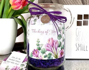 Botanical Thinking of You Jar of Notes – Best Sympathy Gift