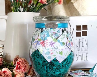 Fresh Cut Floral Jar of Notes – Unique Graduation Gift
