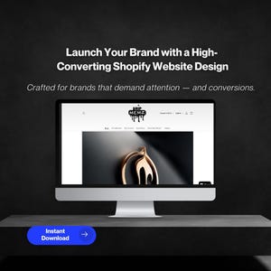 Shopify Website Template Custom Shopify Theme Editable Shopify Template Shopify Website Design for Fashion Beauty Tech Boutique Store+ Bonus
