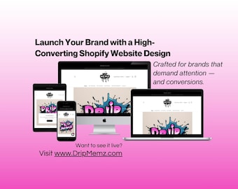 Shopify Website Template: Beauty, Cosmetics, Fashion Brand Theme (Digital Download)