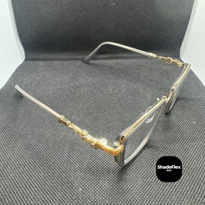 Y2K Vintage Cross Flower Glasses – Gothic Silver Transparent Frame, Stylish Unisex Eyewear, Non-Prescription, Great Gift Idea