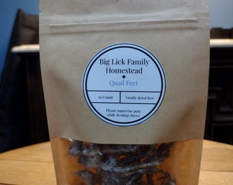 Quail Feet 20 count
