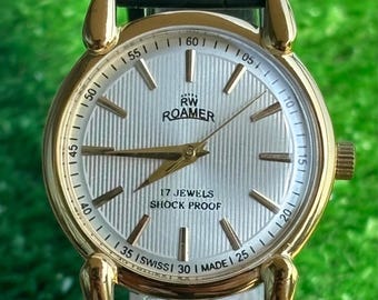 Roamer AM014 Mechanische Herrenuhr - Neuer Altbestand Zustand - Schweizer Herstellung - 17 Jewels - Selten