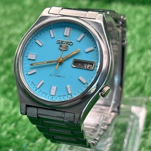 Seiko 5 Automatic - Blue Dial  - Mint Condition - Vintage Watch - Made in Japan