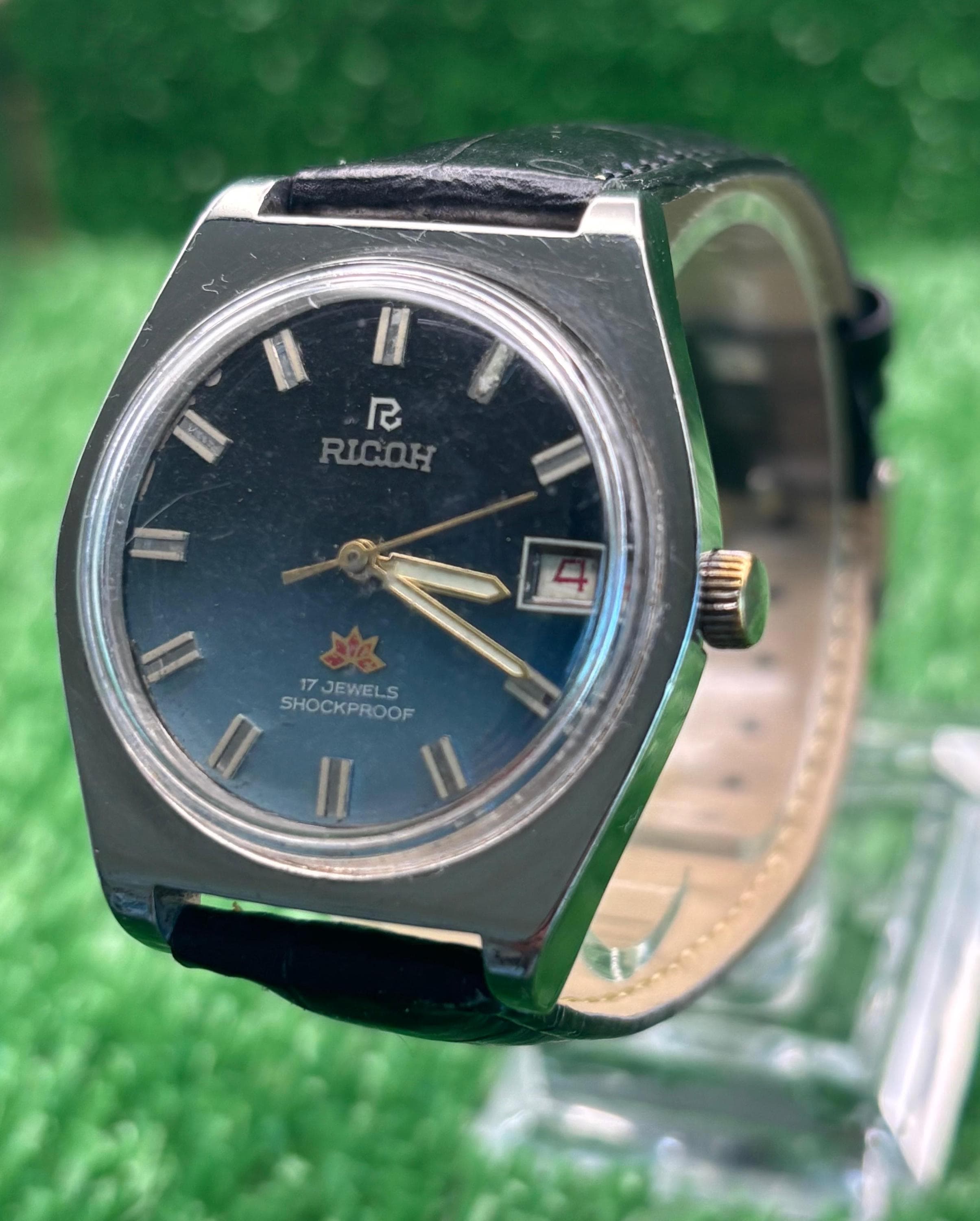 Vintage Ricoh Automatic Day/date Japan Made Men's Wrist Watch