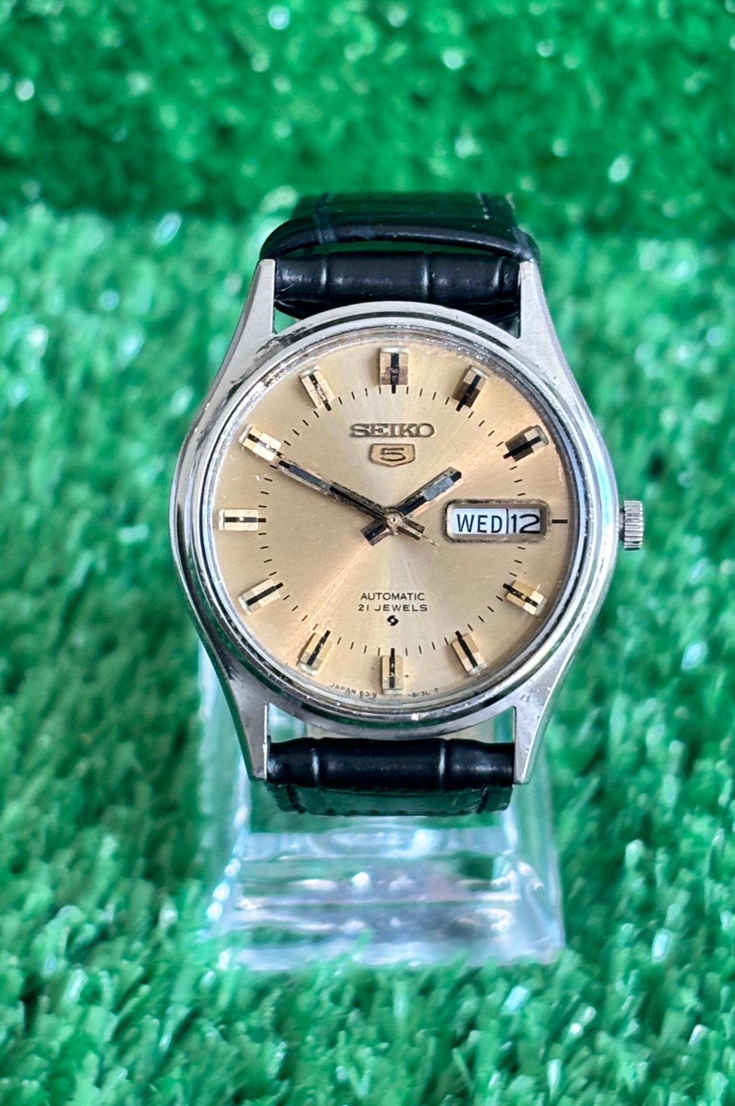 AH.H 『Style of Authenticity』 Vol.1~Vol.5 Original Seiko 5 Automatic || Luxury Gold Dial || 21 Jewels