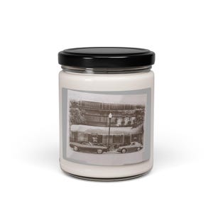 Vintage-Inspired Mystic Grill Scented Soy Candle - 9oz | Perfect for Home Decor & Gifts - Grey