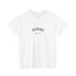 Camiseta de algodón Vintage Forks Twilight - Ropa informal, regalo personalizado, camiseta unisex para fans de los vampiros. ¡Súper linda! imagen 2