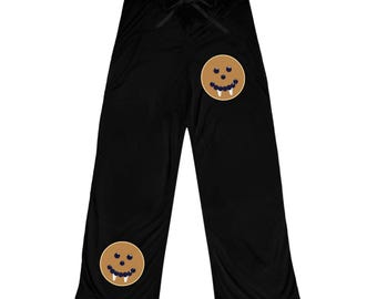 Cozy Women's Vampire Pancake Pajama Pants - black
